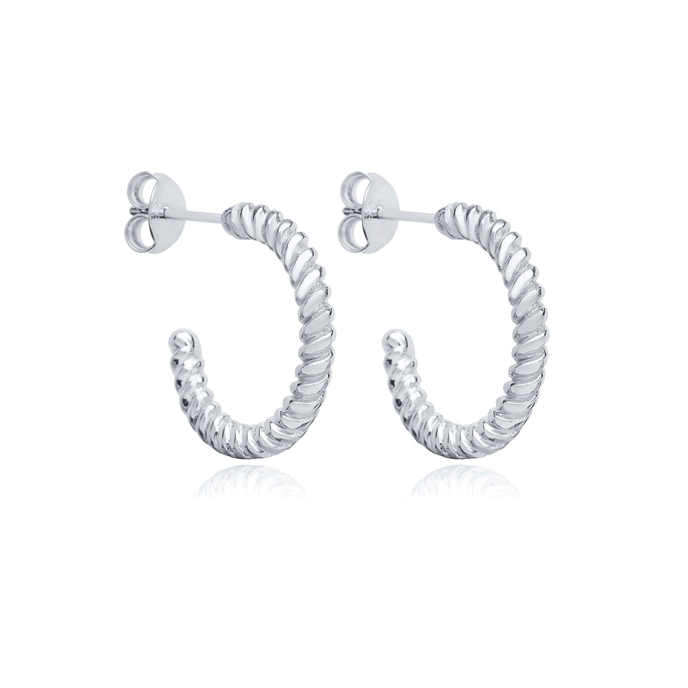 Trendy Croissant Hoop Earrings